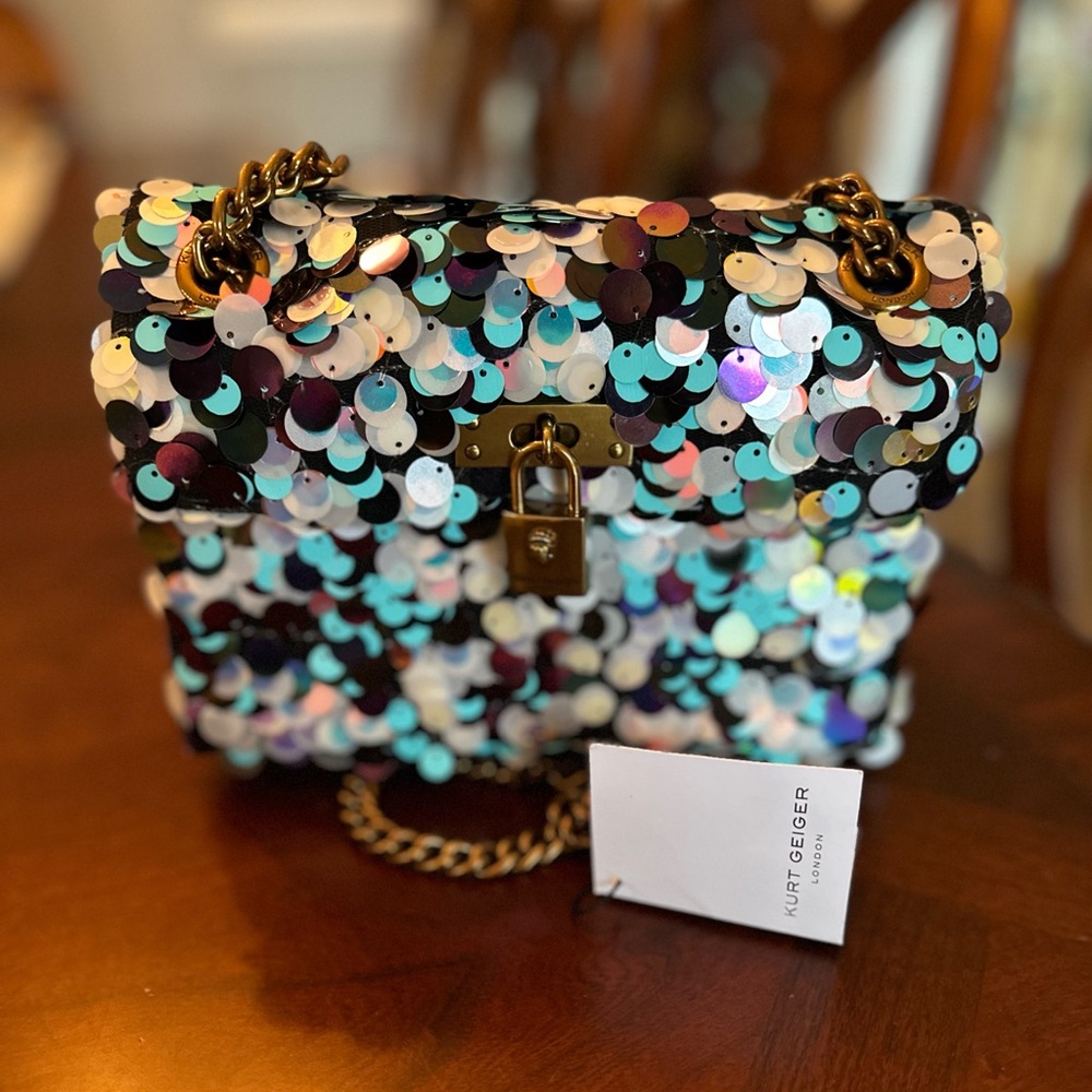 Kurt Geiger London Mini Brixton Sequin Crossbody Bag NWT and Dust Bag - Picture 9 of 11